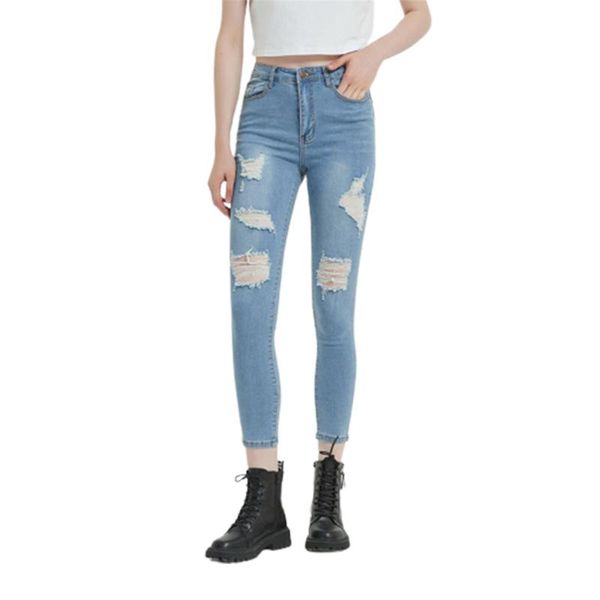 women's jeans women moto casual high waist skinny stretchy ladies fashion rippped denim pants vintage trousers hole, Blue
women's jeans women moto casual high waist skinny stretchy ladies fashion rippped denim pants vintage trousers hole, Blue