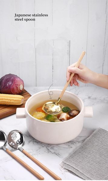 spoons 1pc stainless steel filter soup spoon wood handle anti- colander tablespoon tableware pot strainer xb 050
spoons 1pc stainless steel filter soup spoon wood handle anti- colander tablespoon tableware pot strainer xb 050