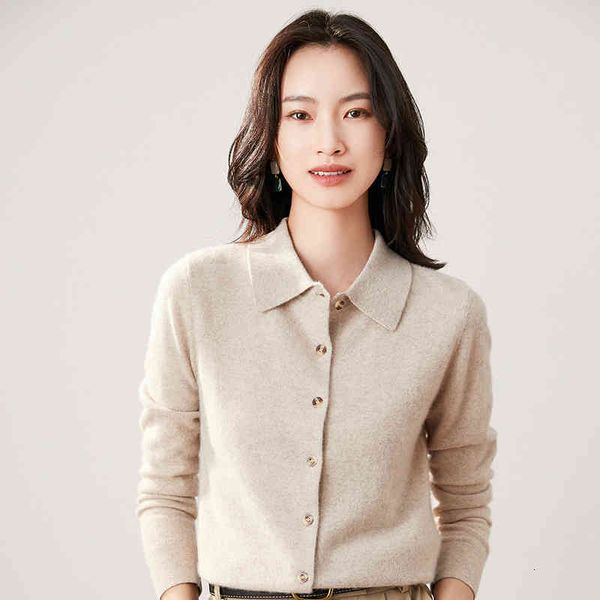 women's jackets cashmere sweater women's cardigan 100% pure cashmere polo collar knitted solid color basic coat j6ag, Black;brown
women's jackets cashmere sweater women's cardigan 100% pure cashmere polo collar knitted solid color basic coat j6ag, Black;brown