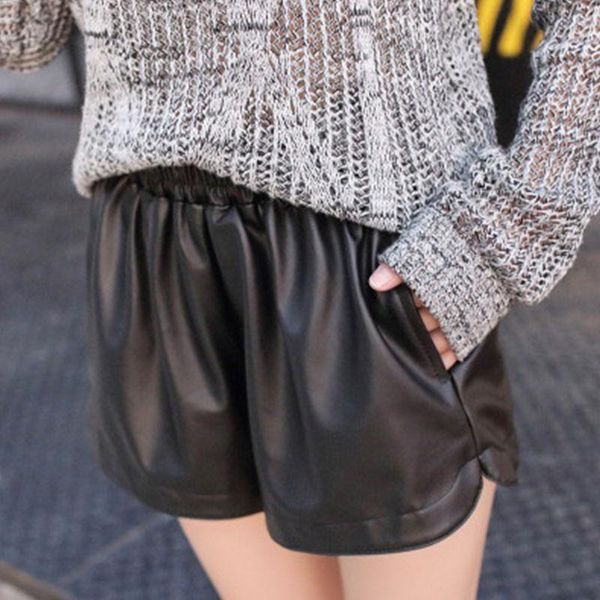 women's shorts women fashion high waist elastic pu leather wide leg loose boot cut plus size smlxlxxl, White;black
women's shorts women fashion high waist elastic pu leather wide leg loose boot cut plus size smlxlxxl, White;black