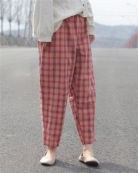 women's pants & capris fashion casual slim pink plaid ankle length women cotton linen pencil pants, sweet ladies summer street preppy f, Black;white
women's pants & capris fashion casual slim pink plaid ankle length women cotton linen pencil pants, sweet ladies summer street preppy f, Black;white