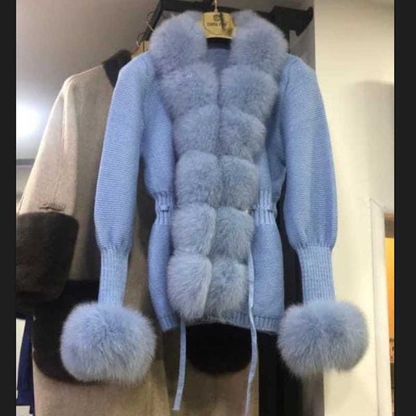 women's fur & faux ladies fine wool winter jacket cashmere warm clothing knitted sweater fashion casual european street style, Black
women's fur & faux ladies fine wool winter jacket cashmere warm clothing knitted sweater fashion casual european street style, Black