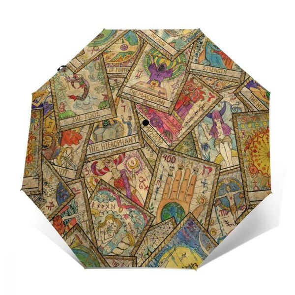 umbrellas automatic umbrella old colorful tarot cards in chaotic layout three-fold women men rain
umbrellas automatic umbrella old colorful tarot cards in chaotic layout three-fold women men rain
