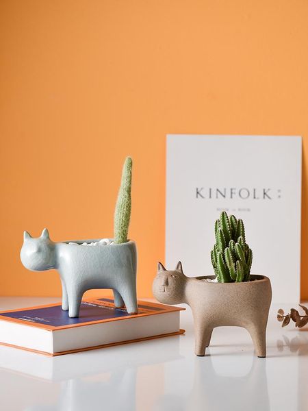 cat tail flower pot nordic cute cartoon creative personality succulent green plant cactus potted utensil vases
cat tail flower pot nordic cute cartoon creative personality succulent green plant cactus potted utensil vases