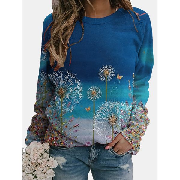 dandelion print women's fashion 3d printing short slim t-shirt autumn long sleeve round neck basic casual, White
dandelion print women's fashion 3d printing short slim t-shirt autumn long sleeve round neck basic casual, White