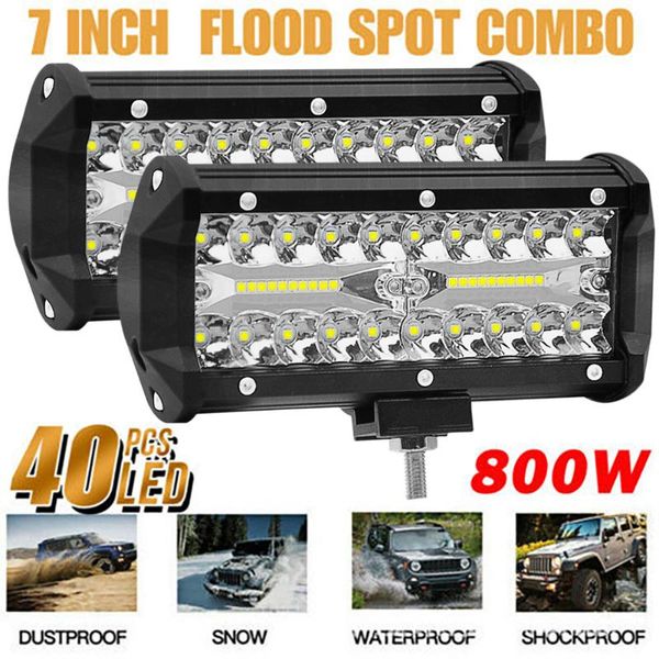 working light 2pcs 7 inch 120w combo led bars spot flood beam 4x4 12v 24v 4wd barra headlight for auto boats suv atv ilight.
working light 2pcs 7 inch 120w combo led bars spot flood beam 4x4 12v 24v 4wd barra headlight for auto boats suv atv ilight.