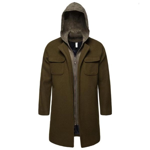 men's wool & blends autumn and winter mens casual business woolen coats long coat male jacket j08t, Black
men's wool & blends autumn and winter mens casual business woolen coats long coat male jacket j08t, Black