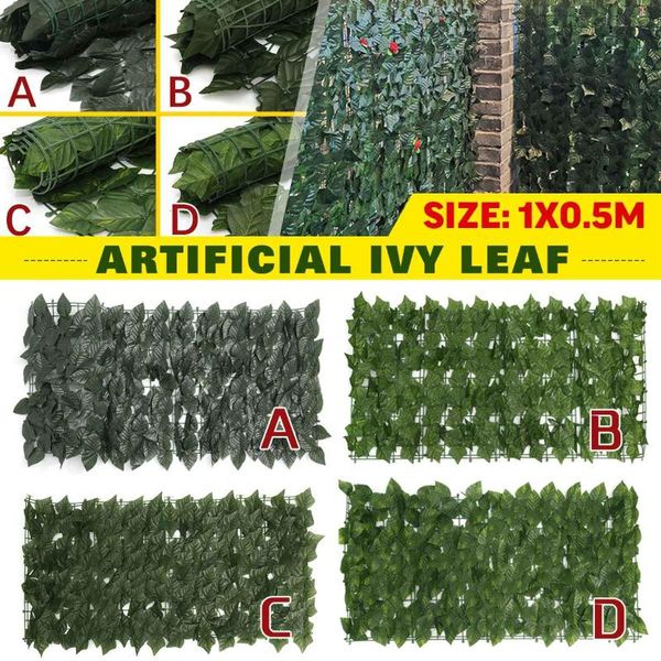 1x0.5m outdoor artificial faux ivy leaf privacy fence screen hedge garland plants decor panels garden arch wall jungle decorative flowers &
1x0.5m outdoor artificial faux ivy leaf privacy fence screen hedge garland plants decor panels garden arch wall jungle decorative flowers &