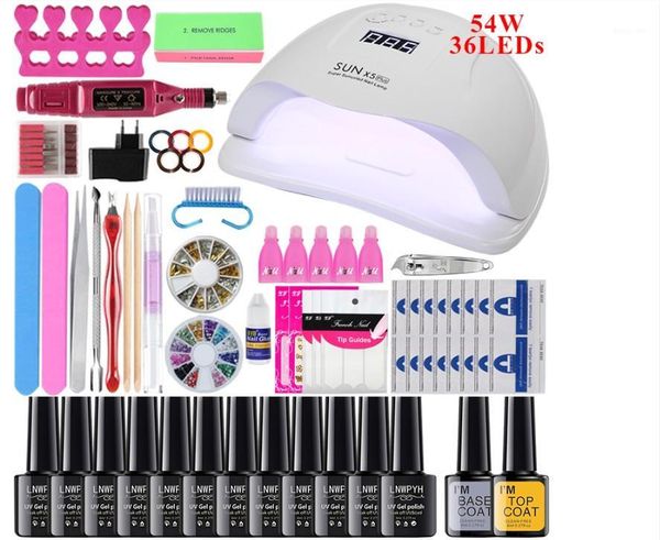 nail set 36w/48w /54w led uv lamp kit 12pcs gel polish soak off manicure for art tools electric hand1
nail set 36w/48w /54w led uv lamp kit 12pcs gel polish soak off manicure for art tools electric hand1