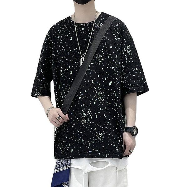 men's t-shirts 2021 summer explosions short-sleeved stars sparkling sequins trend loose, White;black
men's t-shirts 2021 summer explosions short-sleeved stars sparkling sequins trend loose, White;black