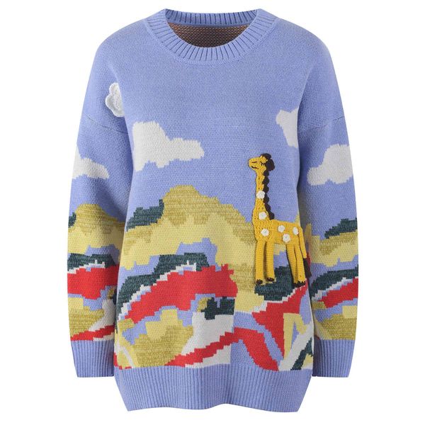 women's sweaters female sweater with round collar, women's loose vintage mango, korean fashion, autumn and winter almc, White;black
women's sweaters female sweater with round collar, women's loose vintage mango, korean fashion, autumn and winter almc, White;black