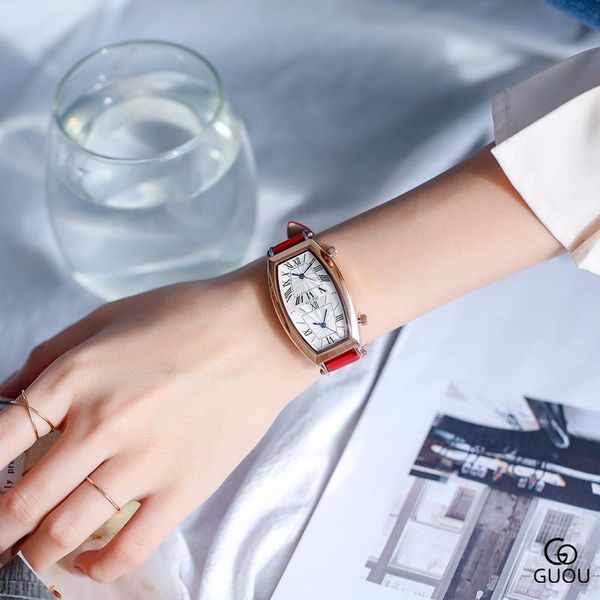 wristwatches 2021 female watch wine barrel irregular double-core double-dial leisure style ladies lether watchband quartz g8090, Slivery;brown
wristwatches 2021 female watch wine barrel irregular double-core double-dial leisure style ladies lether watchband quartz g8090, Slivery;brown