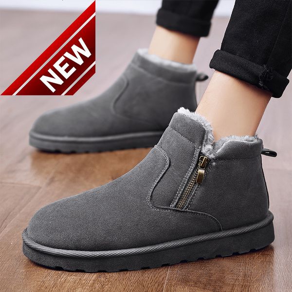 snow boots men's winter plush warm lightweight fur one northeast outdoor waterproof and anti-skid bread cotton shoes, Black
snow boots men's winter plush warm lightweight fur one northeast outdoor waterproof and anti-skid bread cotton shoes, Black