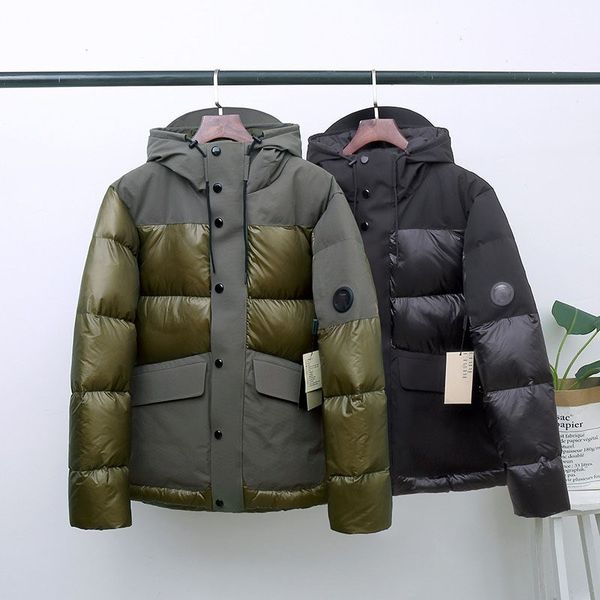 men's thick down jacket winter leisure stitching short outdoor sports long-sleeved warm hooded duck down jacket #501, Black
men's thick down jacket winter leisure stitching short outdoor sports long-sleeved warm hooded duck down jacket #501, Black