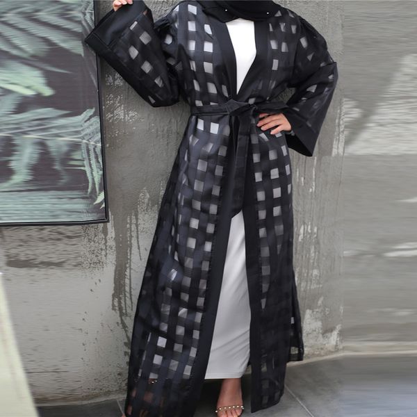 black plaid abaya dubai kimono cardigan hijab muslim dress turkish islamic clothing abayas for women islam caftan ramadan oman, Red
black plaid abaya dubai kimono cardigan hijab muslim dress turkish islamic clothing abayas for women islam caftan ramadan oman, Red