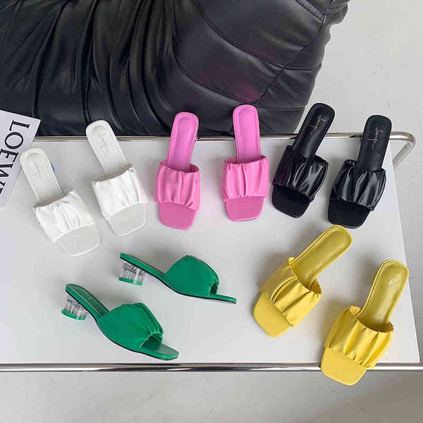 sandals women slippers open toe candy color shallow slides clear mid heels summer ladies flip flops slip on pumps 35-39 0a8d, Black
sandals women slippers open toe candy color shallow slides clear mid heels summer ladies flip flops slip on pumps 35-39 0a8d, Black