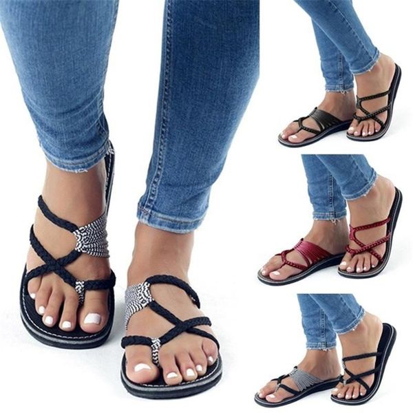 women fashion bandage sandals casual open toe beach cute flip-flops work shoes summer slipper, Black
women fashion bandage sandals casual open toe beach cute flip-flops work shoes summer slipper, Black