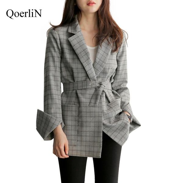 women's suits & blazers qoerlin women and jackets plus size ol turn-down collar long sleeve bandage sashe coat autumn winter outwear of, White;black
women's suits & blazers qoerlin women and jackets plus size ol turn-down collar long sleeve bandage sashe coat autumn winter outwear of, White;black