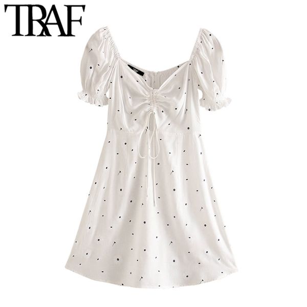 women sweet fashion floral print lace-up mini dress vintage short sleeve back zipper female dresses vestidos mujer 210507, Black;gray
women sweet fashion floral print lace-up mini dress vintage short sleeve back zipper female dresses vestidos mujer 210507, Black;gray