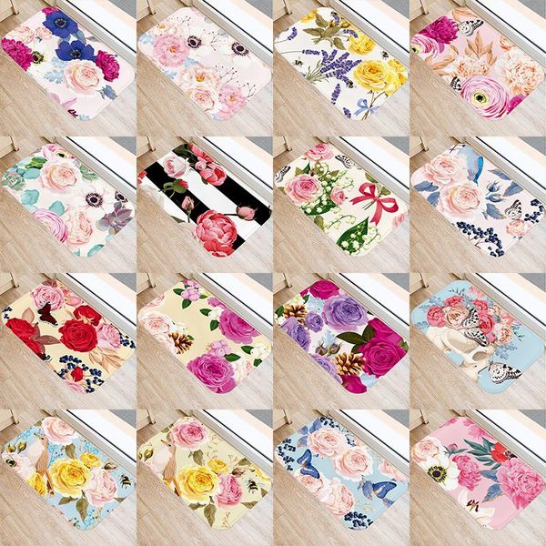 colorful flower pattern kitchen entrance 40*60 door mat coral velvet carpet rubber indoor floor mats non-anti-slip rug 48062-2 carpets
colorful flower pattern kitchen entrance 40*60 door mat coral velvet carpet rubber indoor floor mats non-anti-slip rug 48062-2 carpets