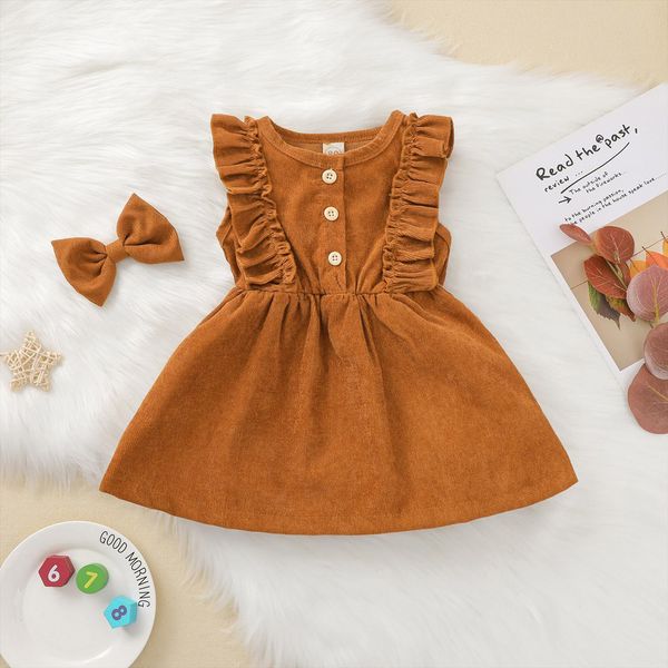 cute baby girls solid girl dress color ruffle sleeveless button o neck summer sundress headband 2pcs outfits children clothing 0, Red;yellow
cute baby girls solid girl dress color ruffle sleeveless button o neck summer sundress headband 2pcs outfits children clothing 0, Red;yellow