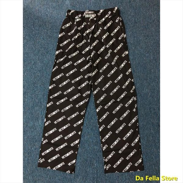 allover logo vetements women pant full letters print inside tag label vtm trousers, Black
allover logo vetements women pant full letters print inside tag label vtm trousers, Black