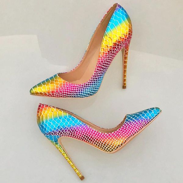 europe and the united states snake pattern pointed high heels colorful 12 cm fine with shallow mouth nightclub shoes dress, Black
europe and the united states snake pattern pointed high heels colorful 12 cm fine with shallow mouth nightclub shoes dress, Black