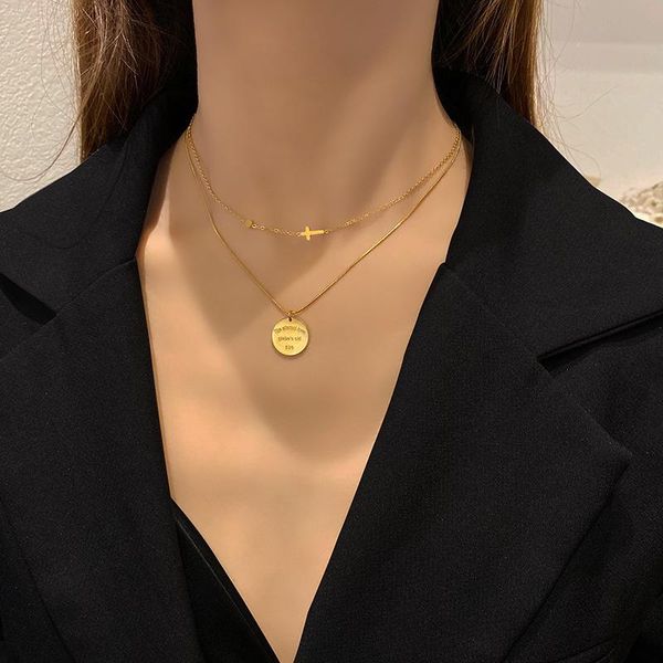 pendant necklaces berserk jewellery genuine design double round luxury clavicle chain female torque bridal necklace for girls women's n, Silver
pendant necklaces berserk jewellery genuine design double round luxury clavicle chain female torque bridal necklace for girls women's n, Silver