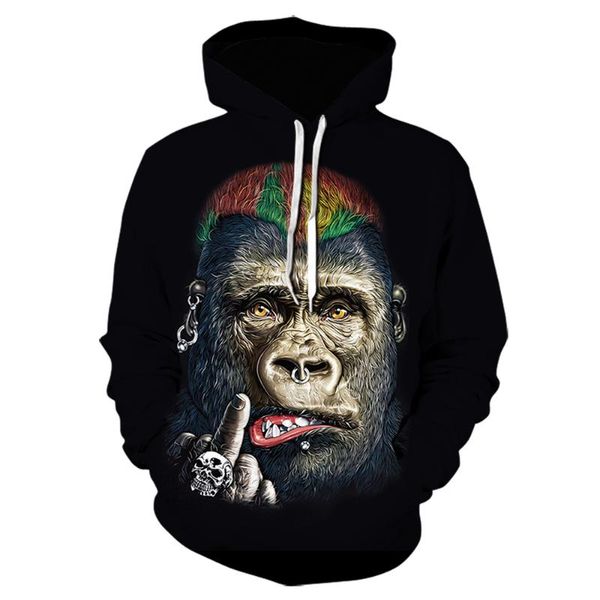 men's hoodies & sweatshirts autumn animal gorilla / monkey hoodie men and women 3d printed sweatshirt oil orangutan jacket hip hop, Black
men's hoodies & sweatshirts autumn animal gorilla / monkey hoodie men and women 3d printed sweatshirt oil orangutan jacket hip hop, Black