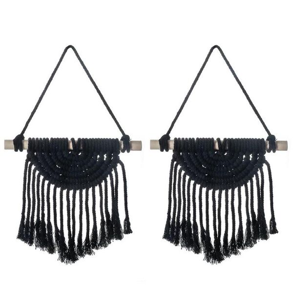 tapestries 2 pcs black woven macrame mandala tapestry aesthetic bohemia home decor hanging wall room bedroom
tapestries 2 pcs black woven macrame mandala tapestry aesthetic bohemia home decor hanging wall room bedroom