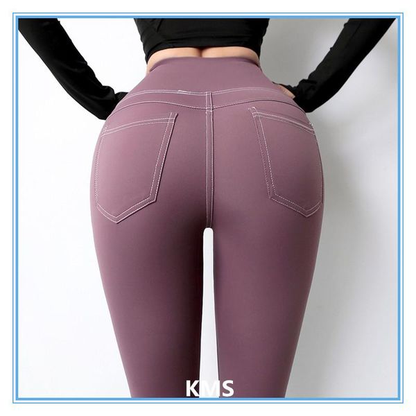 women's leggings kms peach hip sports fitness pants training high waist imitation denim winter wear for women sml, Black
women's leggings kms peach hip sports fitness pants training high waist imitation denim winter wear for women sml, Black