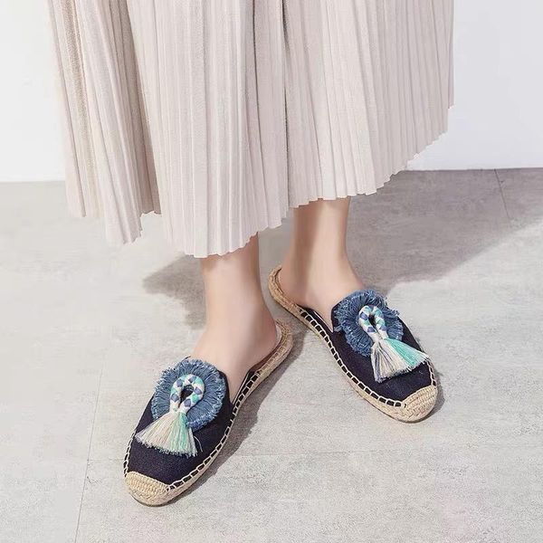 furry slippers women rubber colors spring summer tassel fluffy ball shoes espadrilles slides, Black
furry slippers women rubber colors spring summer tassel fluffy ball shoes espadrilles slides, Black