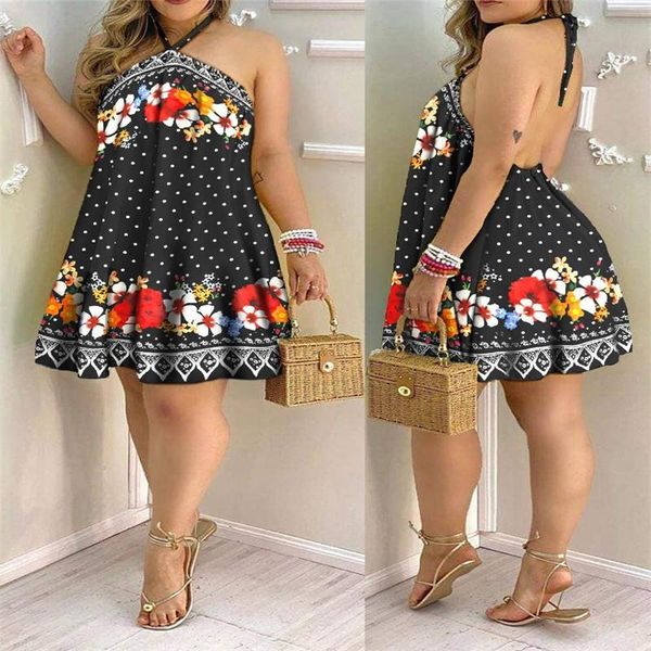 casual dresses fashion backless summer mini dress floral print beach short female vestidos, Black;gray
casual dresses fashion backless summer mini dress floral print beach short female vestidos, Black;gray