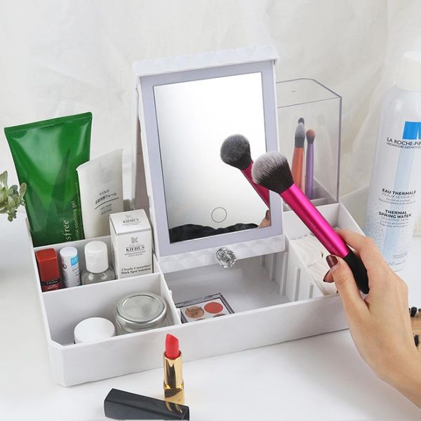 compact mirrors led touch screen makeup mirror cosmetic storage box usb charging deskdressing table lighting
compact mirrors led touch screen makeup mirror cosmetic storage box usb charging deskdressing table lighting