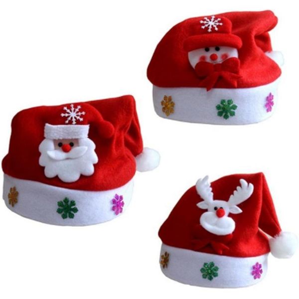 christmas decorations at69 -non woven kids hat with led light cartoon applique santa deer snow pattern hats holiday supplies
christmas decorations at69 -non woven kids hat with led light cartoon applique santa deer snow pattern hats holiday supplies