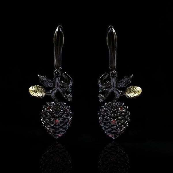 retro flower bud earrings for girls fashion black gold two-tone dainty wedding party engagement earring stud, Golden;silver
retro flower bud earrings for girls fashion black gold two-tone dainty wedding party engagement earring stud, Golden;silver