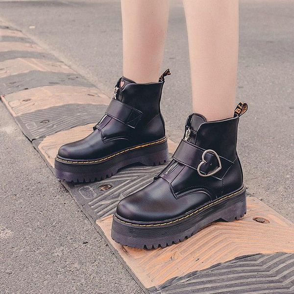 boots 2021 fashion women's thick bottom short motorcycle women zapatos de mujer, Black
boots 2021 fashion women's thick bottom short motorcycle women zapatos de mujer, Black