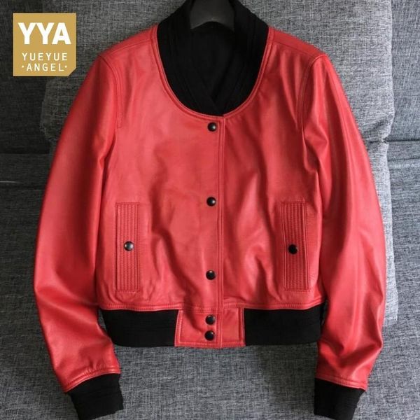 women's leather & faux womens short coat fashion camo genuine bomber jacket female streetwear slim fit pocket biker s-l, Black
women's leather & faux womens short coat fashion camo genuine bomber jacket female streetwear slim fit pocket biker s-l, Black
