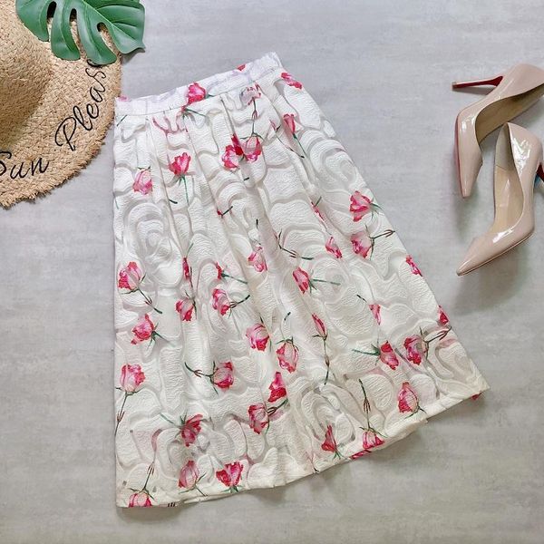 skirts 2021 women bud knee length rose printing empire pleated skirt hollow-out french romantic flowers ball gown, Black
skirts 2021 women bud knee length rose printing empire pleated skirt hollow-out french romantic flowers ball gown, Black