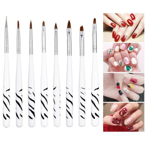 nail brushes 8pcs/set painting pen zebra pattern brush for manicure gel art acrylic liquid powder carving uv, Yellow
nail brushes 8pcs/set painting pen zebra pattern brush for manicure gel art acrylic liquid powder carving uv, Yellow