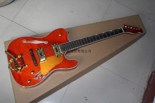 shipping semi-hollow telecaster electric guitar f-hole red rocker gold accessories guitar @9
shipping semi-hollow telecaster electric guitar f-hole red rocker gold accessories guitar @9