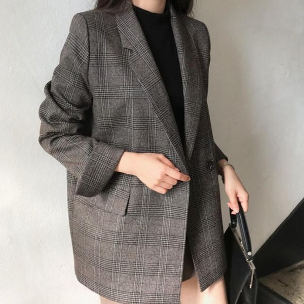 winter women chic slim blazer plaid vintage pocket office ladies formal blazers casual jacket coat women's suits &, White;black
winter women chic slim blazer plaid vintage pocket office ladies formal blazers casual jacket coat women's suits &, White;black
