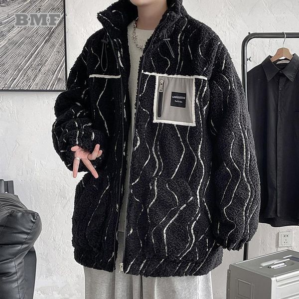 men's jackets winter fashion korean zebra stripes plus size warm jacket kpop oversize couple clothes men women lamb wool coat streetwea, Black;brown
men's jackets winter fashion korean zebra stripes plus size warm jacket kpop oversize couple clothes men women lamb wool coat streetwea, Black;brown