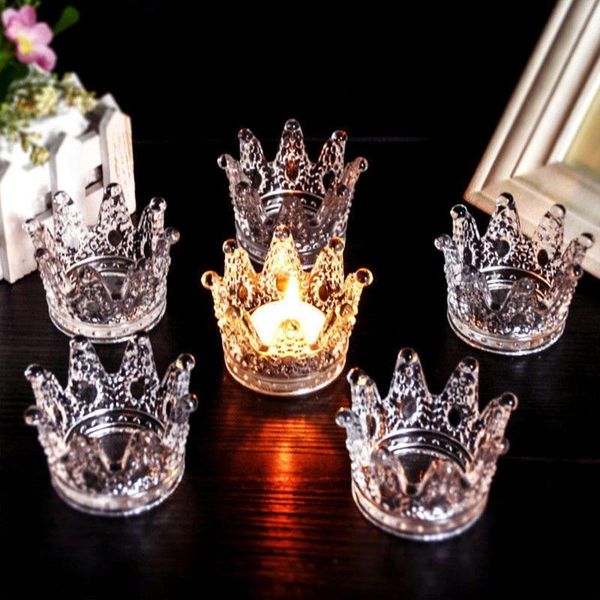 crown candlestick crystal ashtray high borosilicate glass practical light stand gift wedding european candle holder 5.8*5cm holders
crown candlestick crystal ashtray high borosilicate glass practical light stand gift wedding european candle holder 5.8*5cm holders