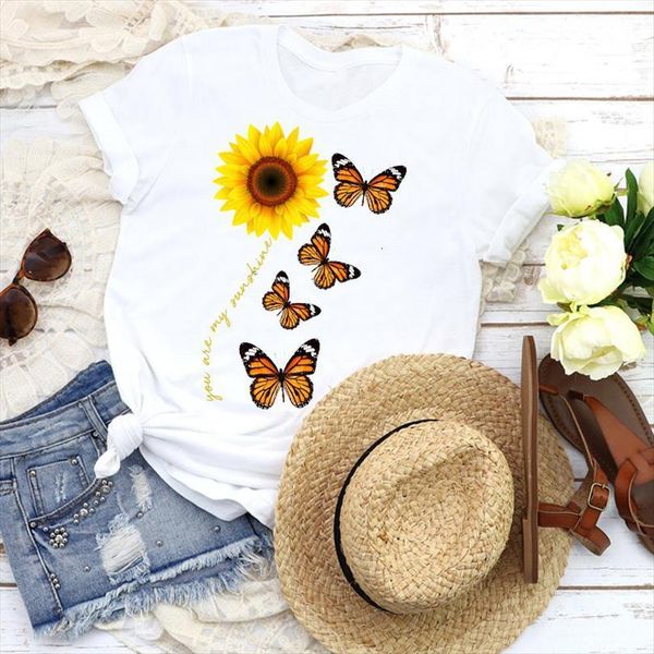 men graphic sunflower butterfly cartoon t shirts floral fashion girl lady tees print clothing female mens, White;black
men graphic sunflower butterfly cartoon t shirts floral fashion girl lady tees print clothing female mens, White;black