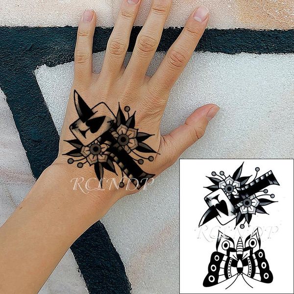 temporary tattoos waterproof tattoo sticker black butterfly knife flower playing cards fake tatto flash tatoo for women men
temporary tattoos waterproof tattoo sticker black butterfly knife flower playing cards fake tatto flash tatoo for women men