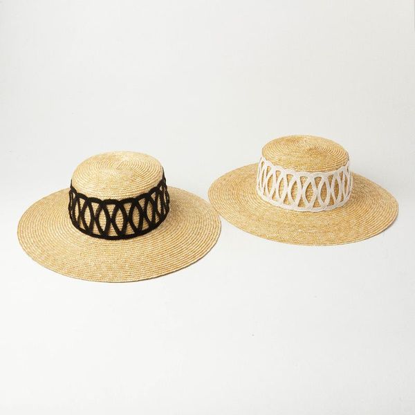 wide brim hats straw hat flat summer boater for women men ribbon lace up chin strap fashion sun ladies ourdoor cap, Blue;gray
wide brim hats straw hat flat summer boater for women men ribbon lace up chin strap fashion sun ladies ourdoor cap, Blue;gray