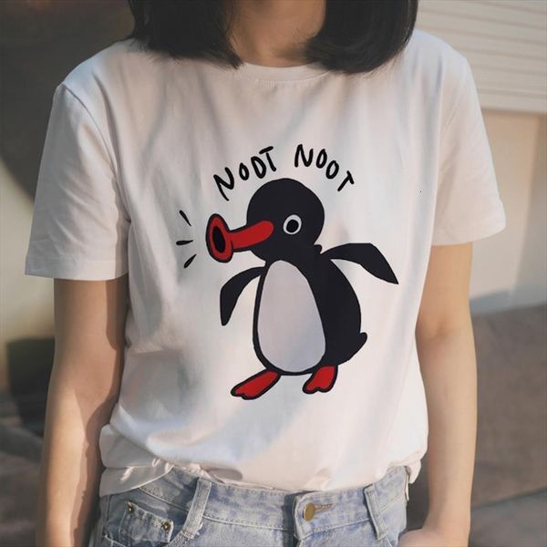 noot penguin funny cartoon men t shirt harajuku and women summer streetwear tees white female loose large size, White;black
noot penguin funny cartoon men t shirt harajuku and women summer streetwear tees white female loose large size, White;black