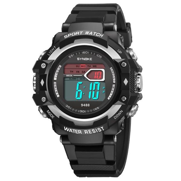 wristwatches synoke multi-function sport watch led 30m waterproof wrist digital double action reloj deportivo hombre, Slivery;brown
wristwatches synoke multi-function sport watch led 30m waterproof wrist digital double action reloj deportivo hombre, Slivery;brown