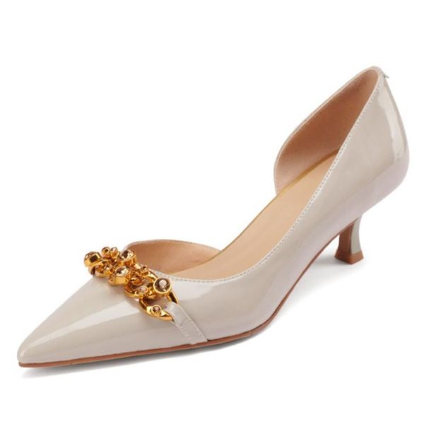 handmade genuine natural real leather thin high heels pumps women d'orsay two-piece style gold metal chain beige orange shoes 40 dress, Black
handmade genuine natural real leather thin high heels pumps women d'orsay two-piece style gold metal chain beige orange shoes 40 dress, Black